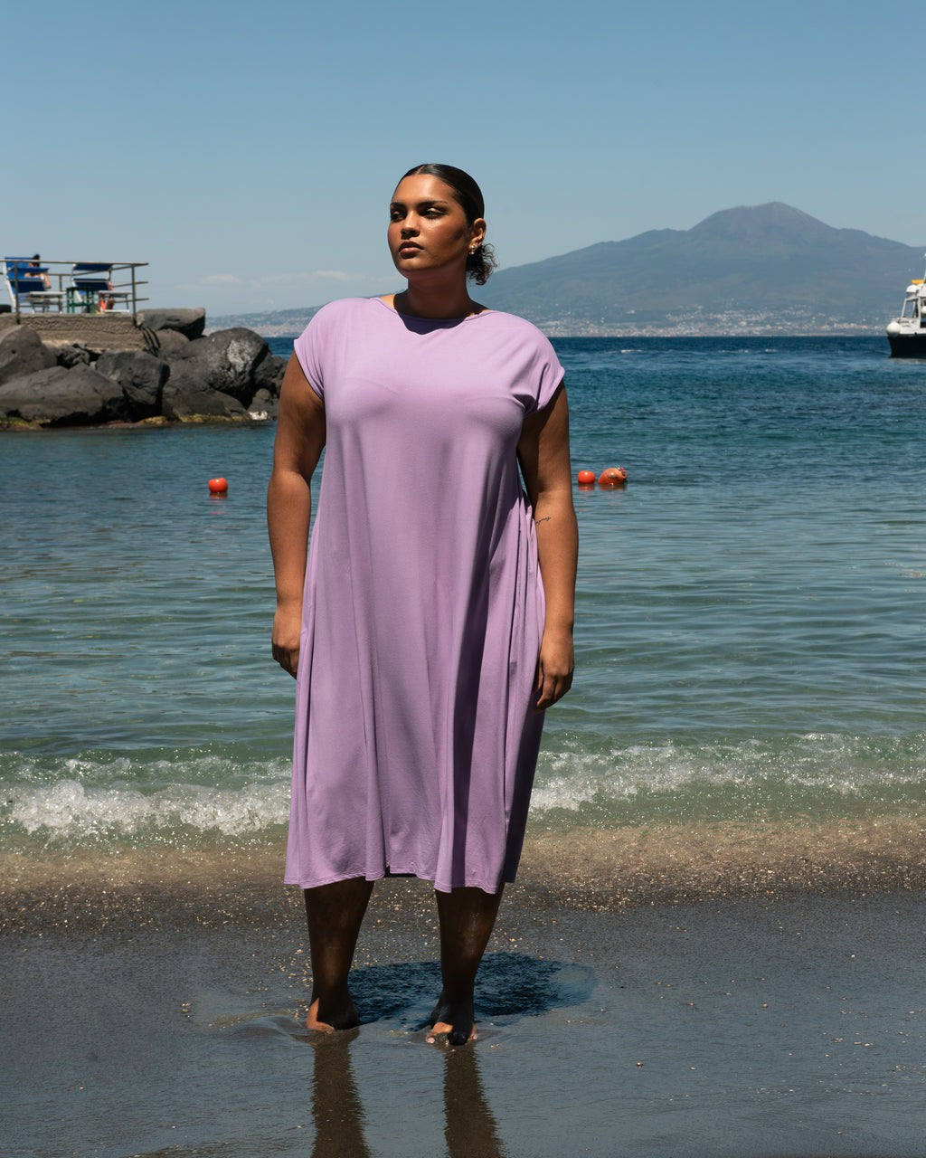 Capri Divine Jersey Flared Dress - Universal Standard