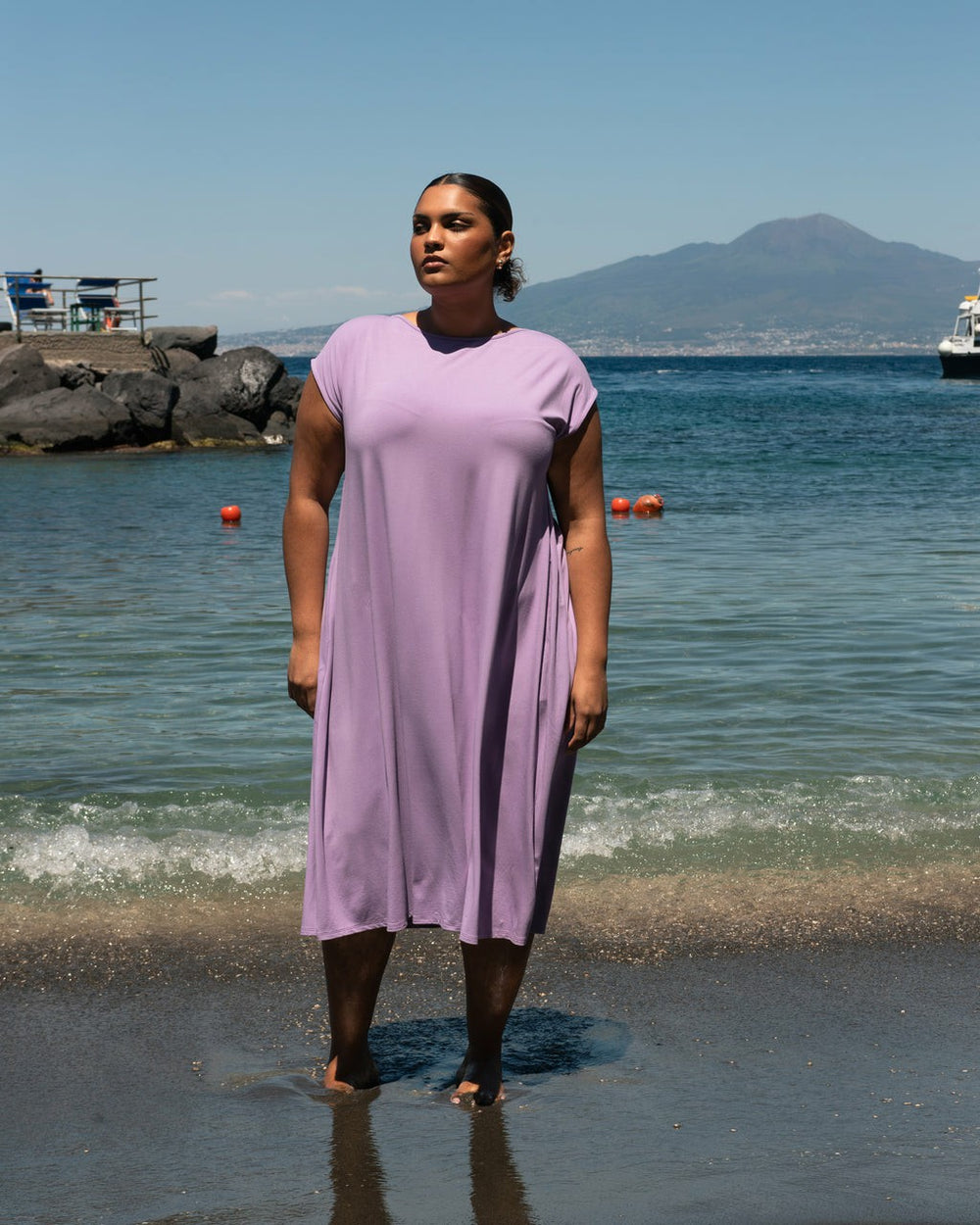 Capri Divine Jersey Flared Dress - Universal Standard