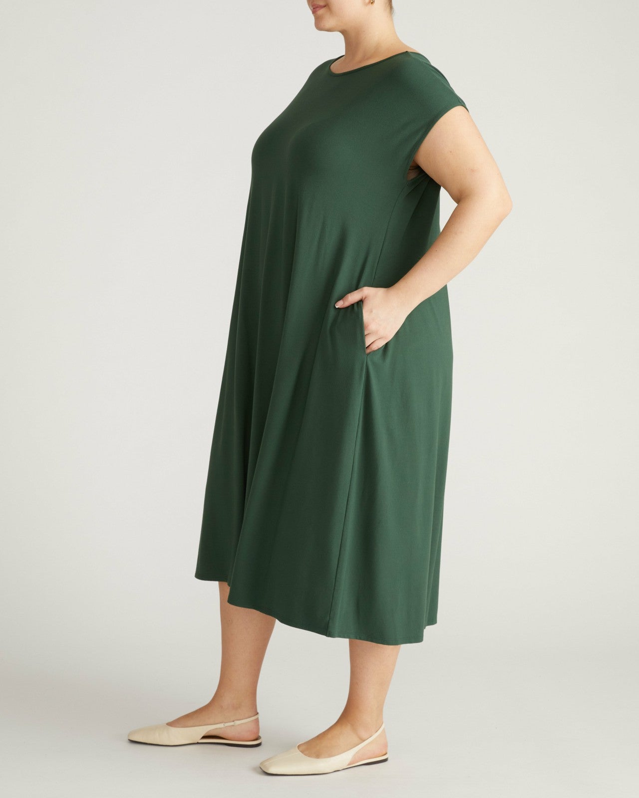 Capri Divine Jersey Flared Dress - Universal Standard