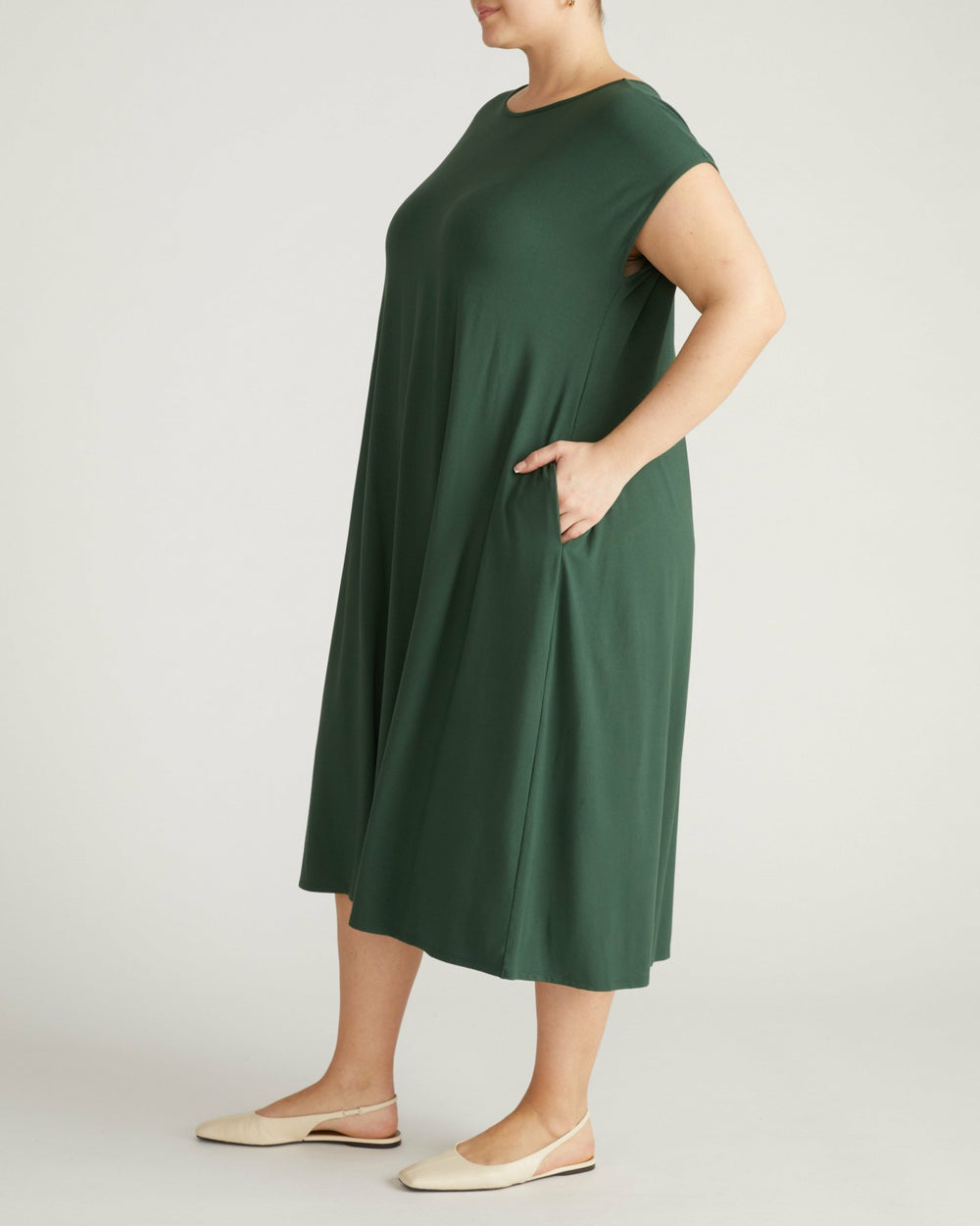 Capri Divine Jersey Flared Dress - Universal Standard