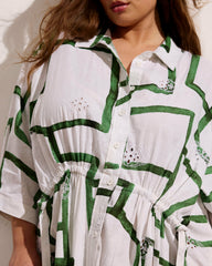 Paros Drawstring Linen Blend Shirtdress - Universal Standard