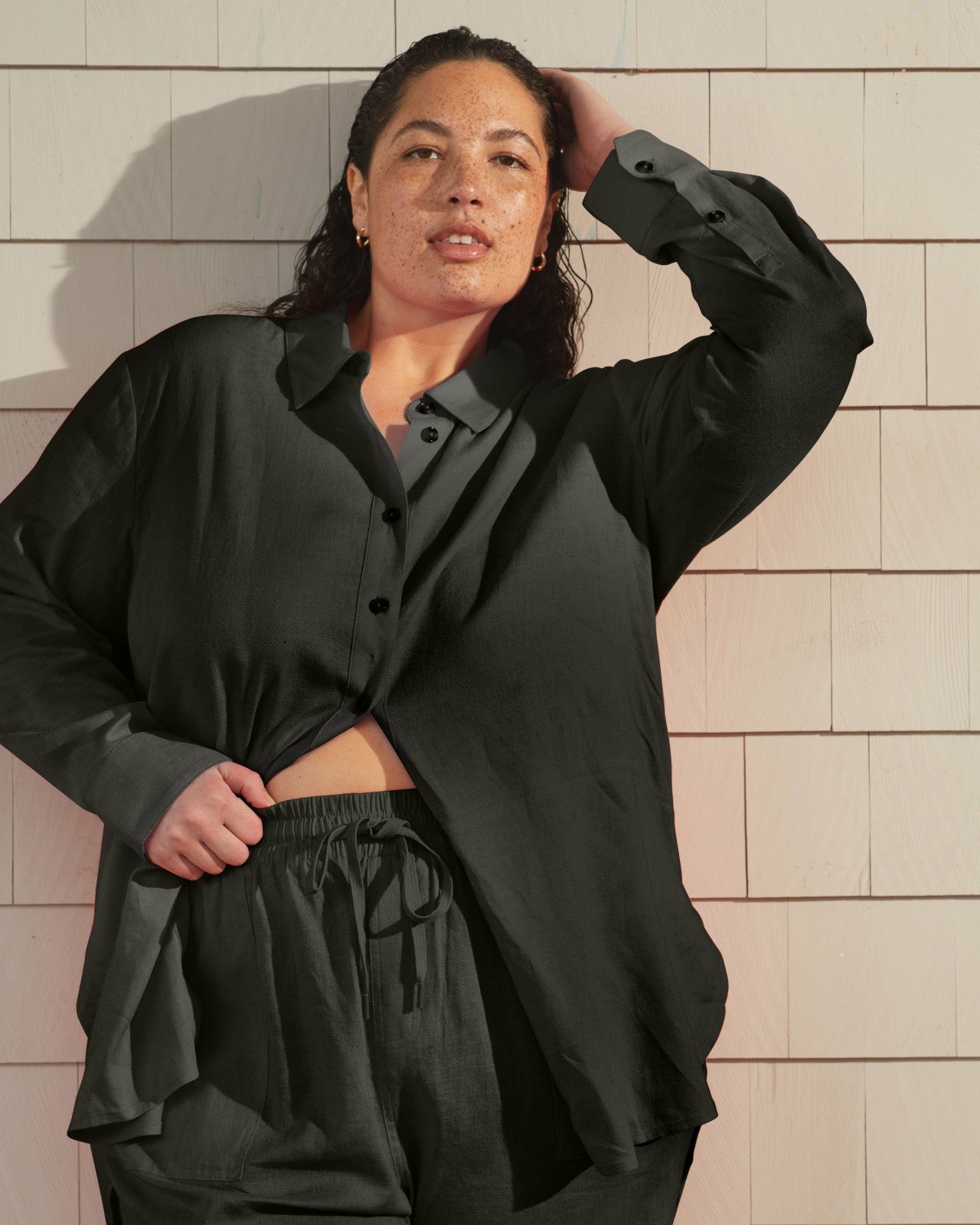 Dawn Linen Blend Hi Low Tunic - Universal Standard