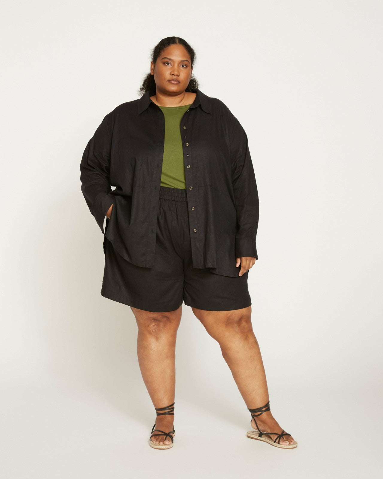 Dawn Linen Blend Hi Low Tunic - Universal Standard