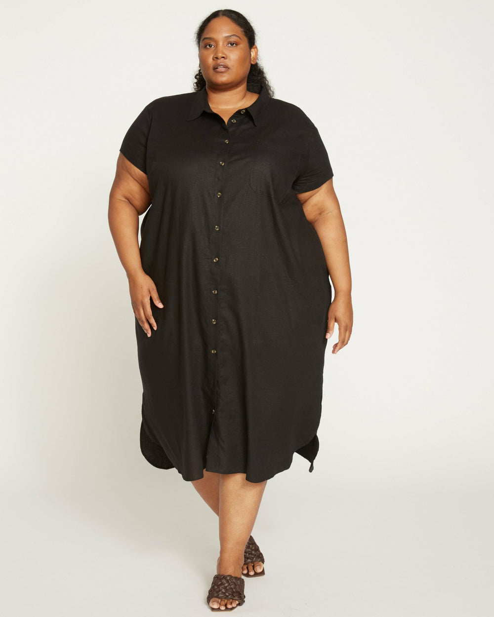 Dune Linen Blend Shirtdress - Universal Standard