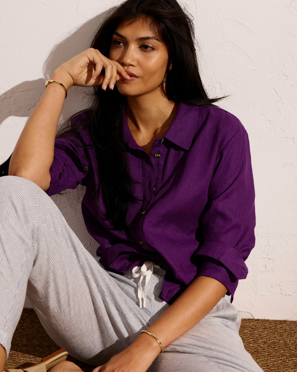 Dawn Linen Blend Hi Low Tunic - Universal Standard