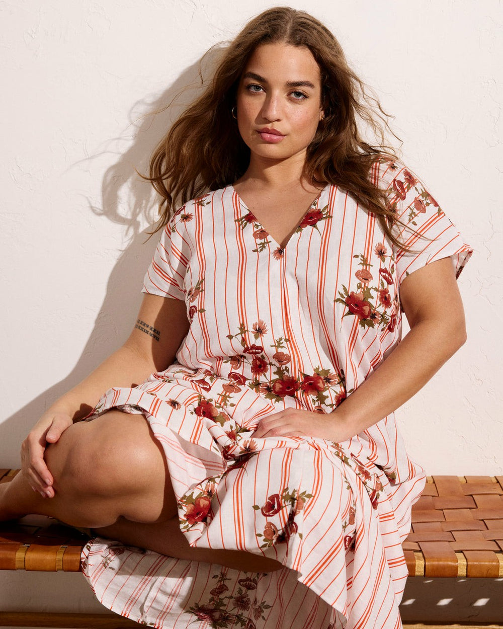 Louvre Bow Back Linen Blend Dress - Universal Standard