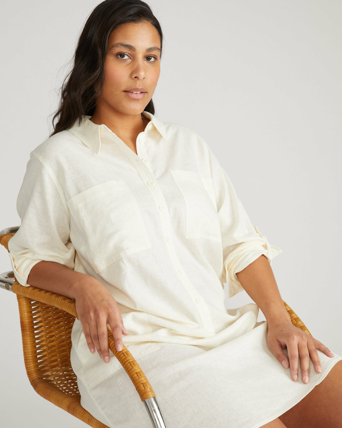 Linen Blend Rubicon Shirtdress - Universal Standard