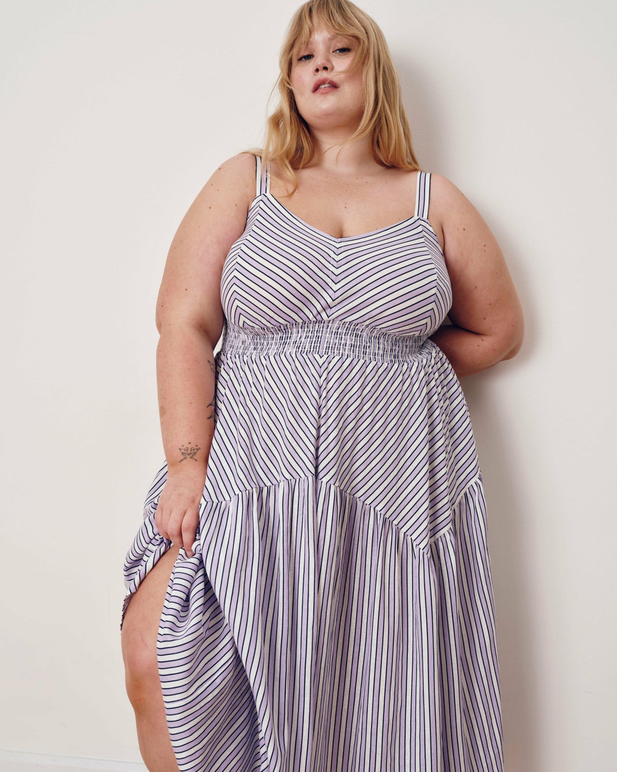 Ruby Smocked Linen Blend Sundress - Universal Standard