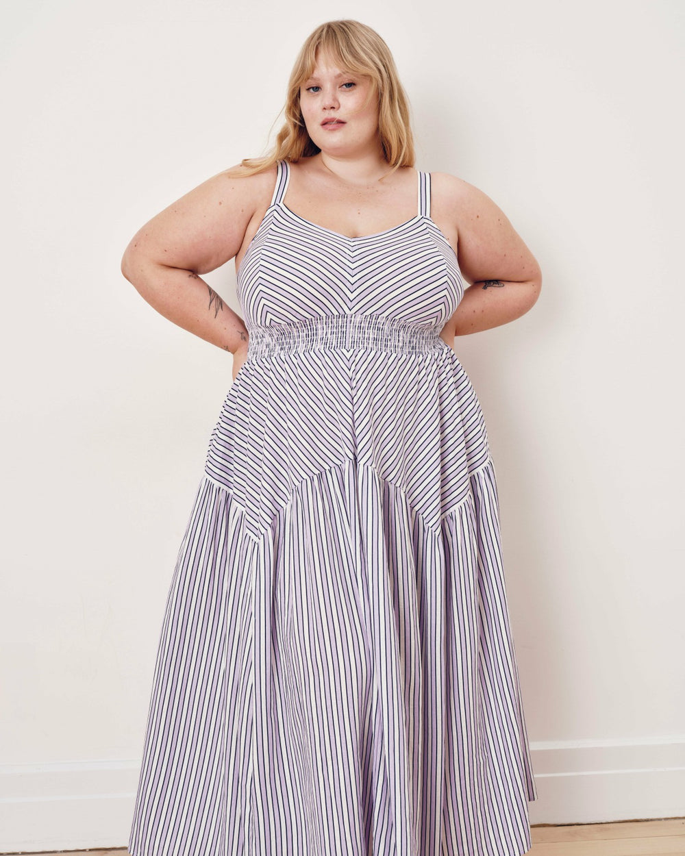 Ruby Smocked Linen Blend Sundress - Universal Standard