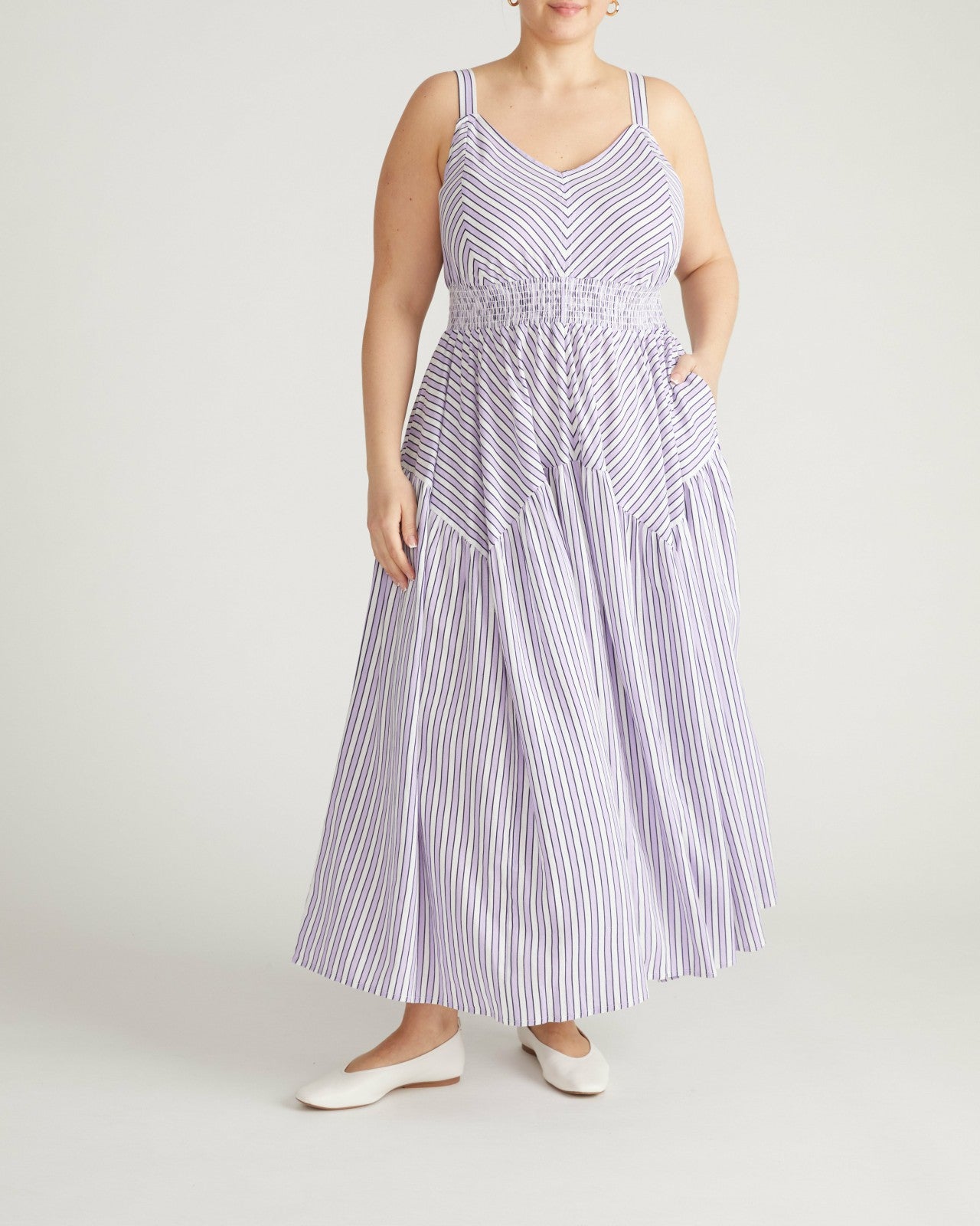 Ruby Smocked Linen Blend Sundress - Universal Standard