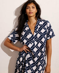 Padma Polo Neck Linen Blend Dress - Universal Standard