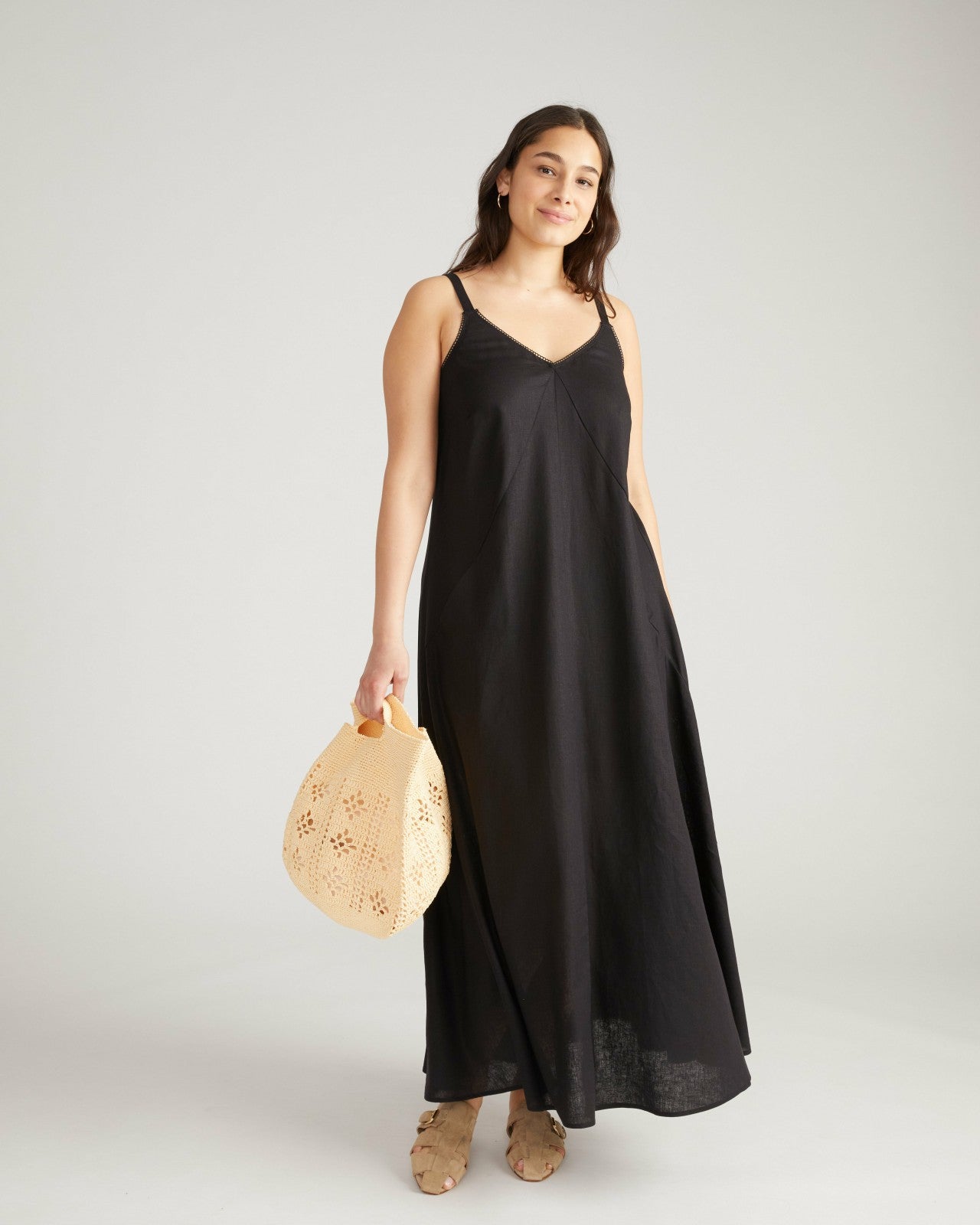 Kite Linen Blend Dress - Universal Standard