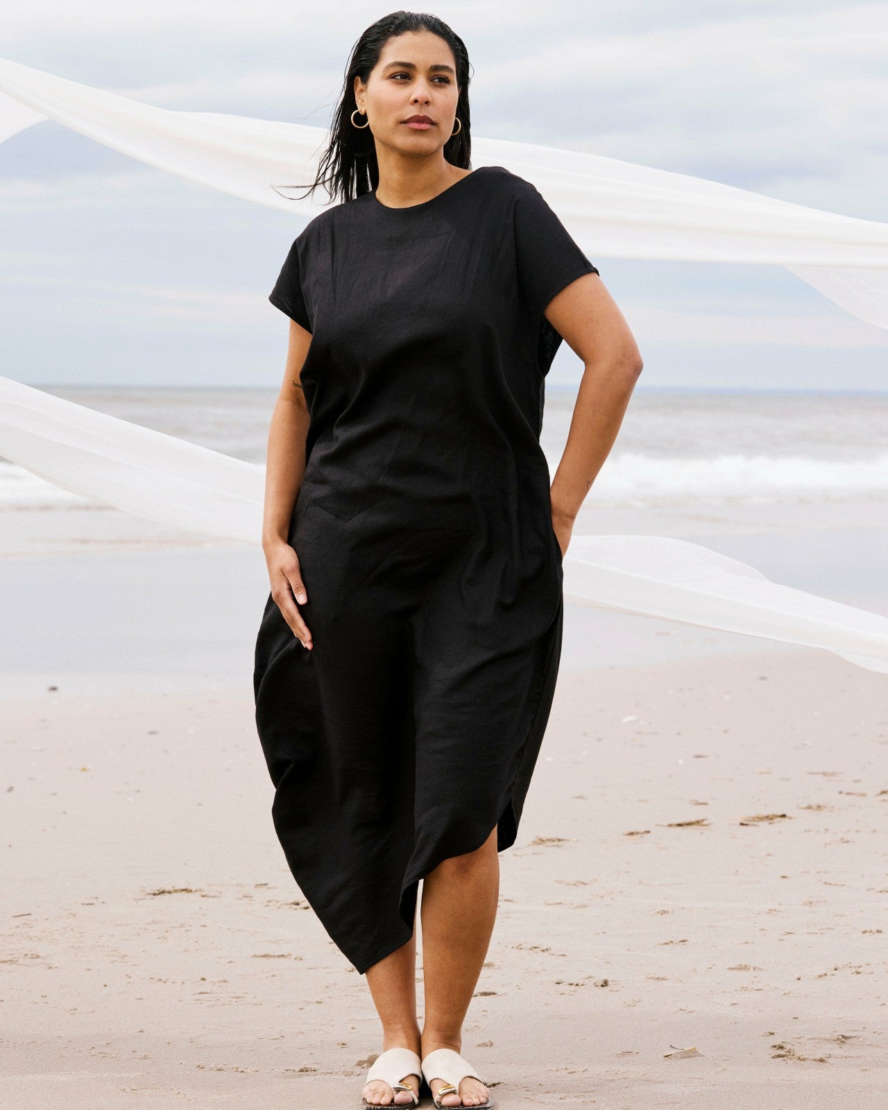 Iconic Stretch Linen Blend Geneva Dress - Universal Standard