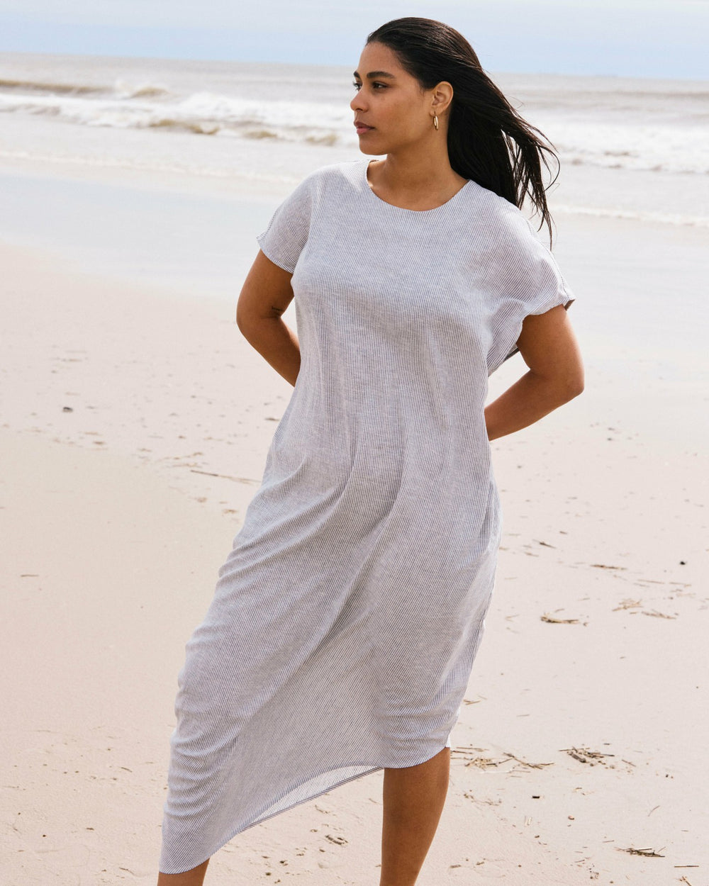 Iconic Stretch Linen Blend Geneva Dress - Universal Standard