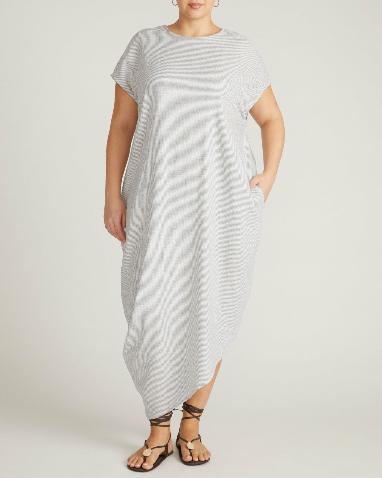 Iconic Stretch Linen Blend Geneva Dress - Universal Standard