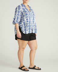 Avalon Linen Blend Blouse - Universal Standard