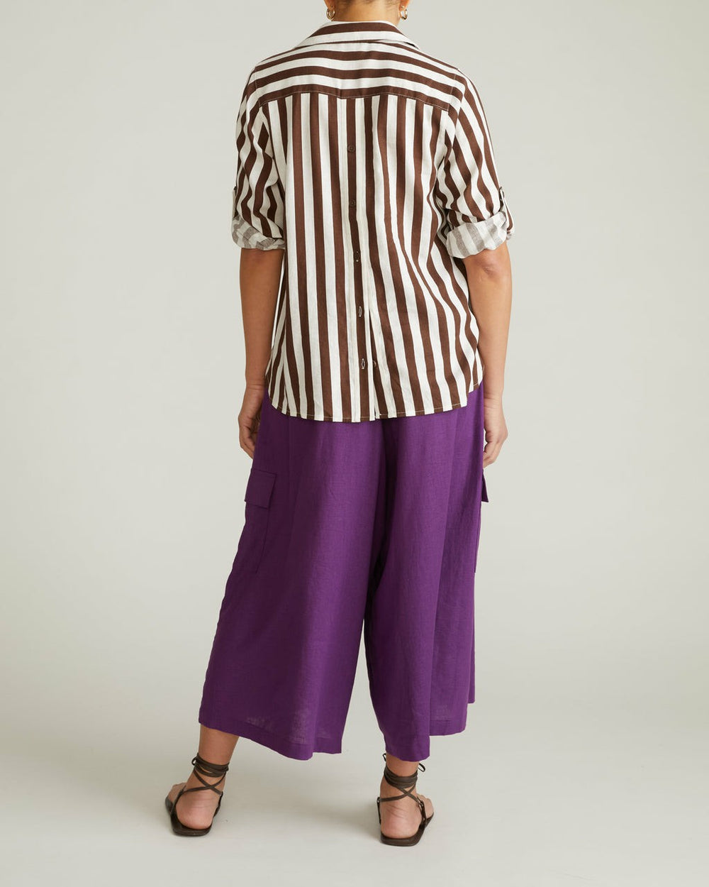 Button Back Linen Blend Polo Shirt - Universal Standard