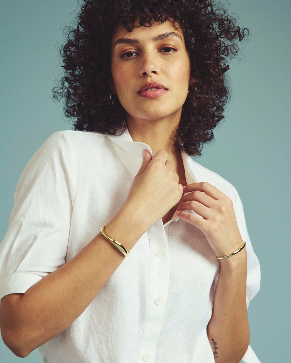 Luisa Short Sleeve Linen Blend Shirt - Universal Standard