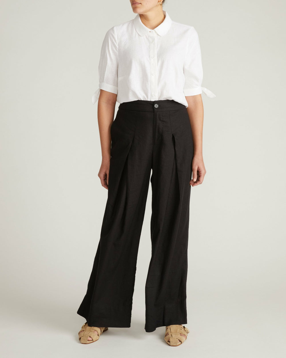 Luisa Short Sleeve Linen Blend Shirt - Universal Standard