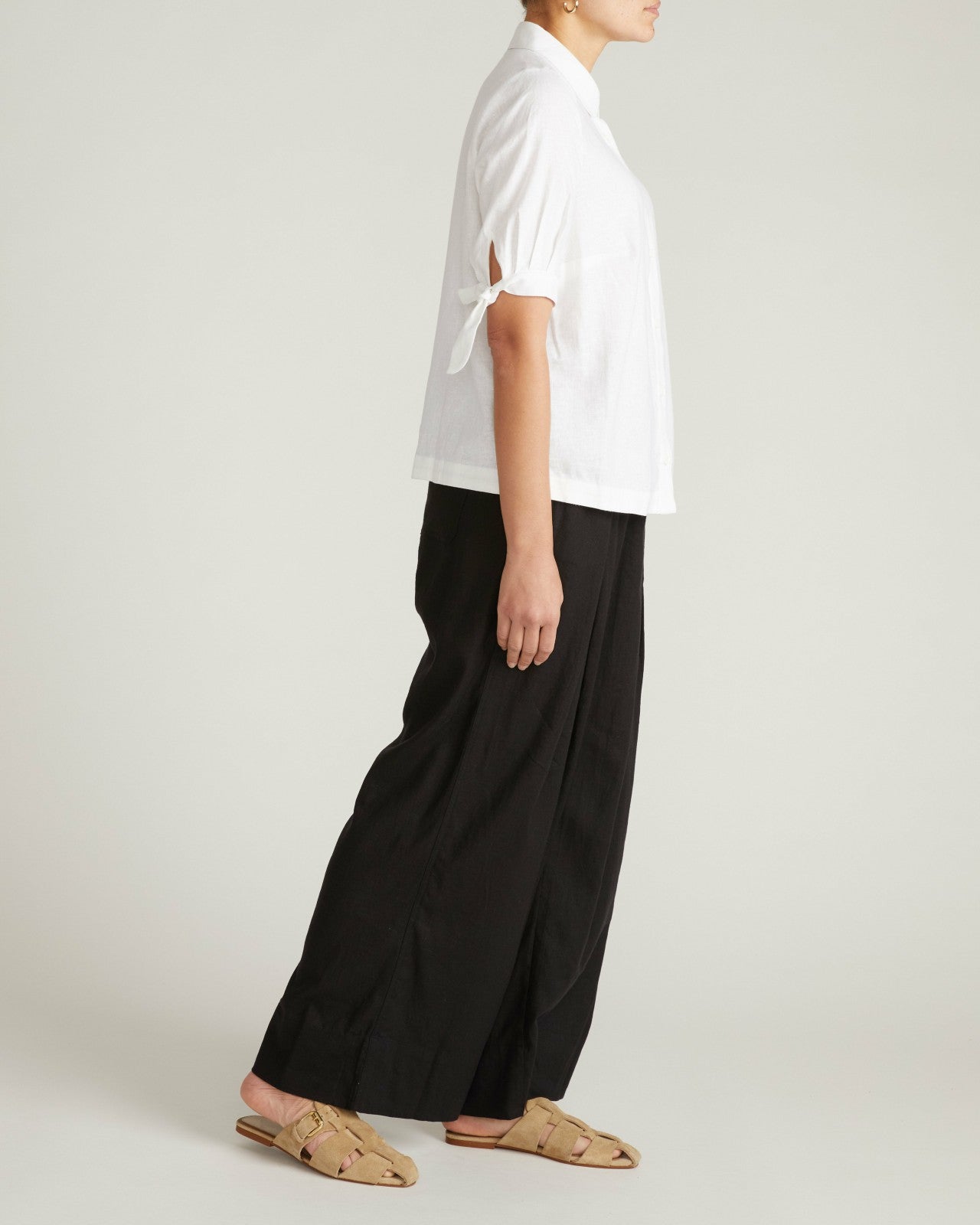 Luisa Short Sleeve Linen Blend Shirt - Universal Standard
