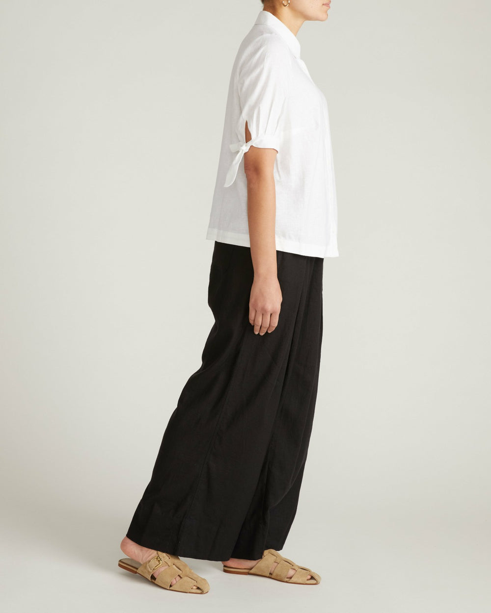 Luisa Short Sleeve Linen Blend Shirt - Universal Standard
