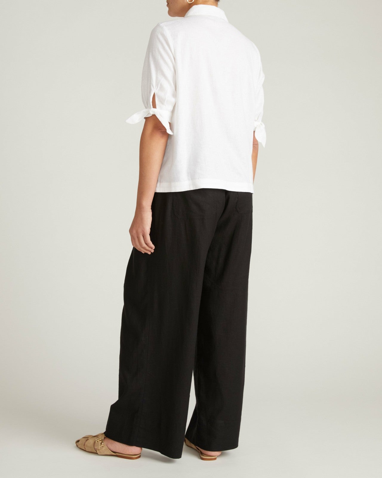 Luisa Short Sleeve Linen Blend Shirt - Universal Standard