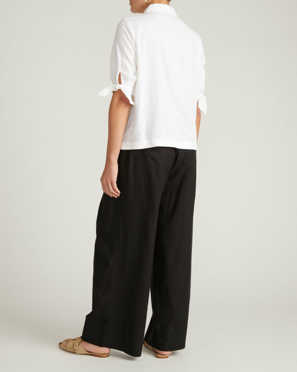 Luisa Short Sleeve Linen Blend Shirt - Universal Standard