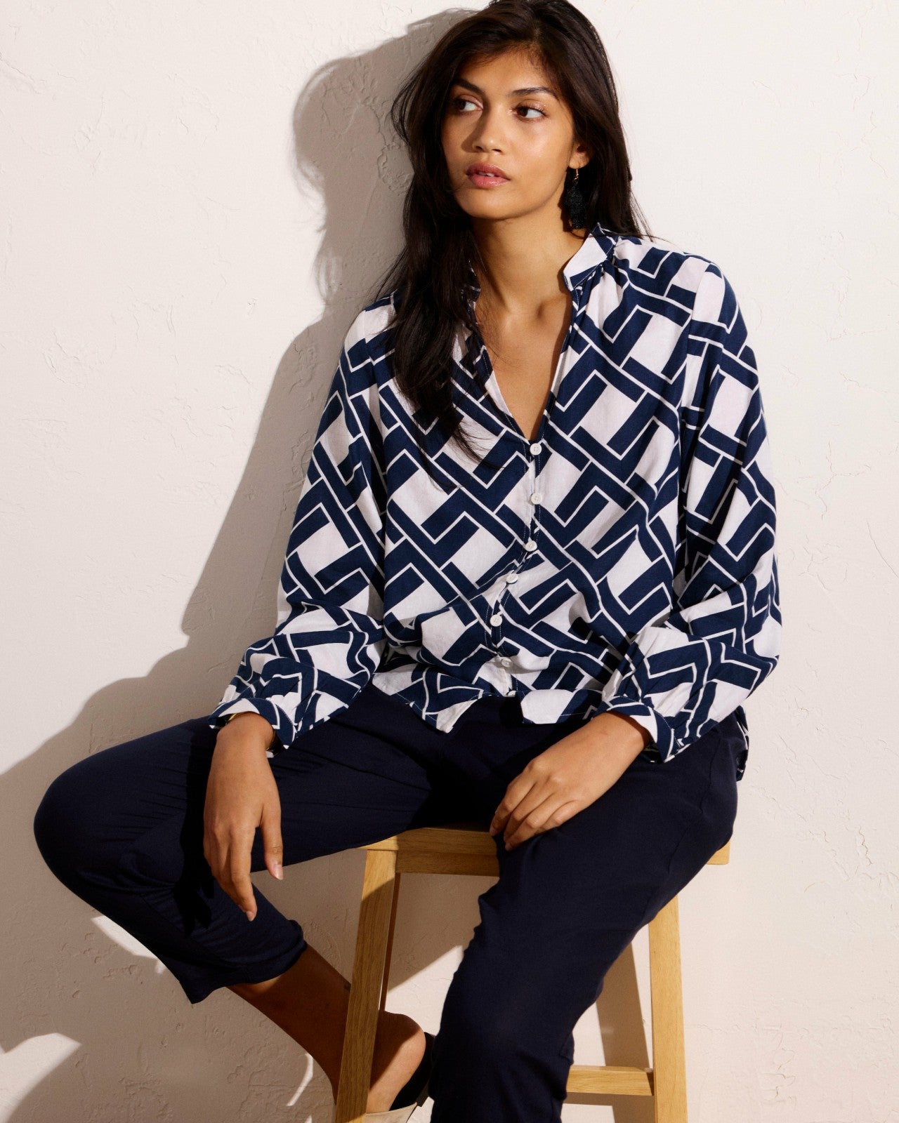 Avalon Linen Blend Blouse - Universal Standard