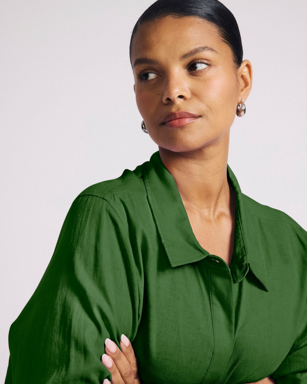 Elbe Stretch Linen Blend Shirt - Universal Standard