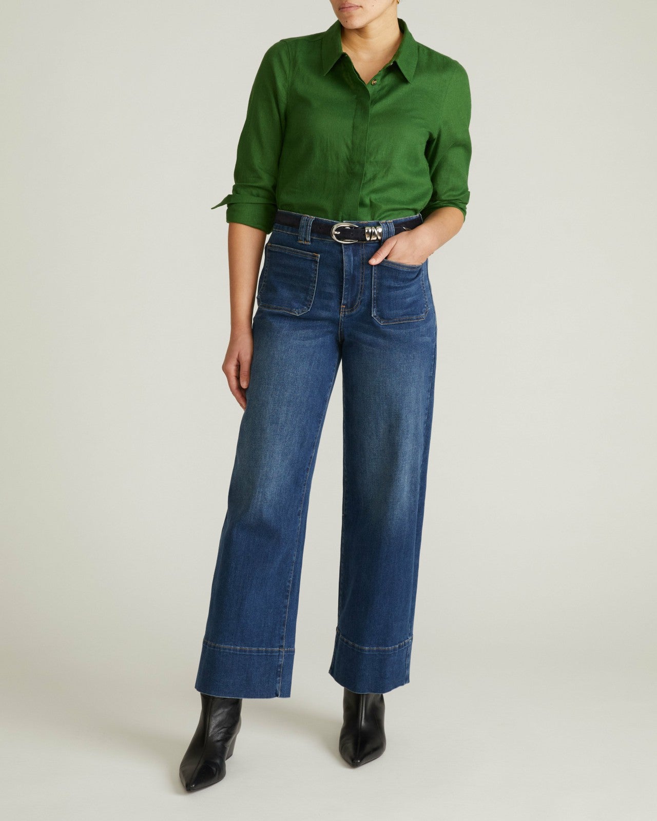 Elbe Stretch Linen Blend Shirt - Universal Standard