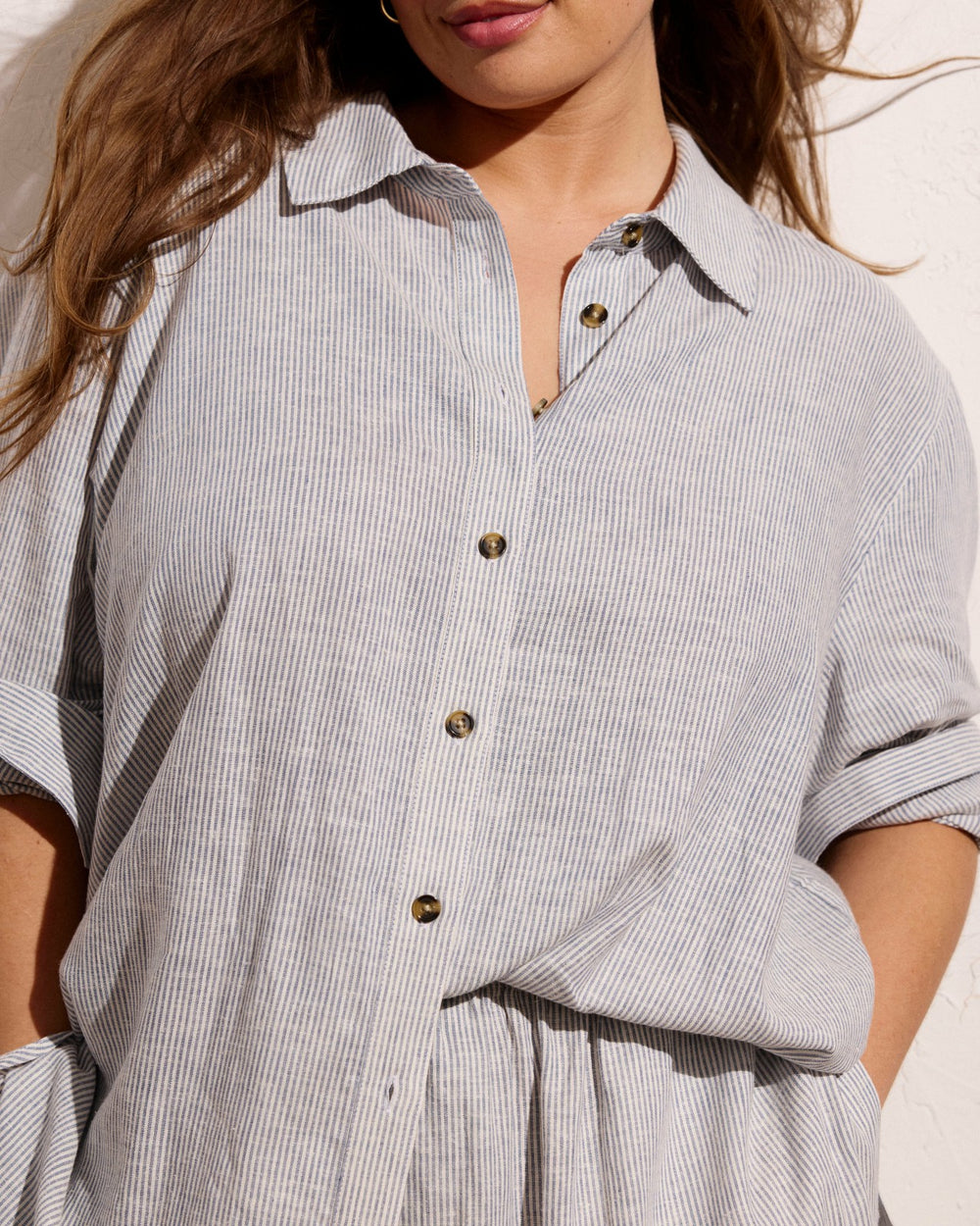 Dawn Linen Blend Hi Low Tunic - Universal Standard