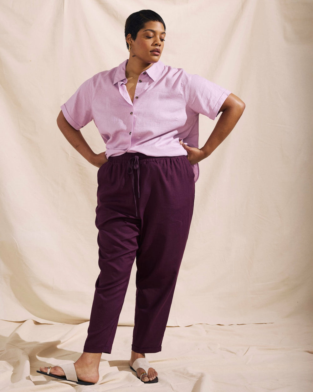 Sayville Linen Blend Drawstring Pant - Universal Standard