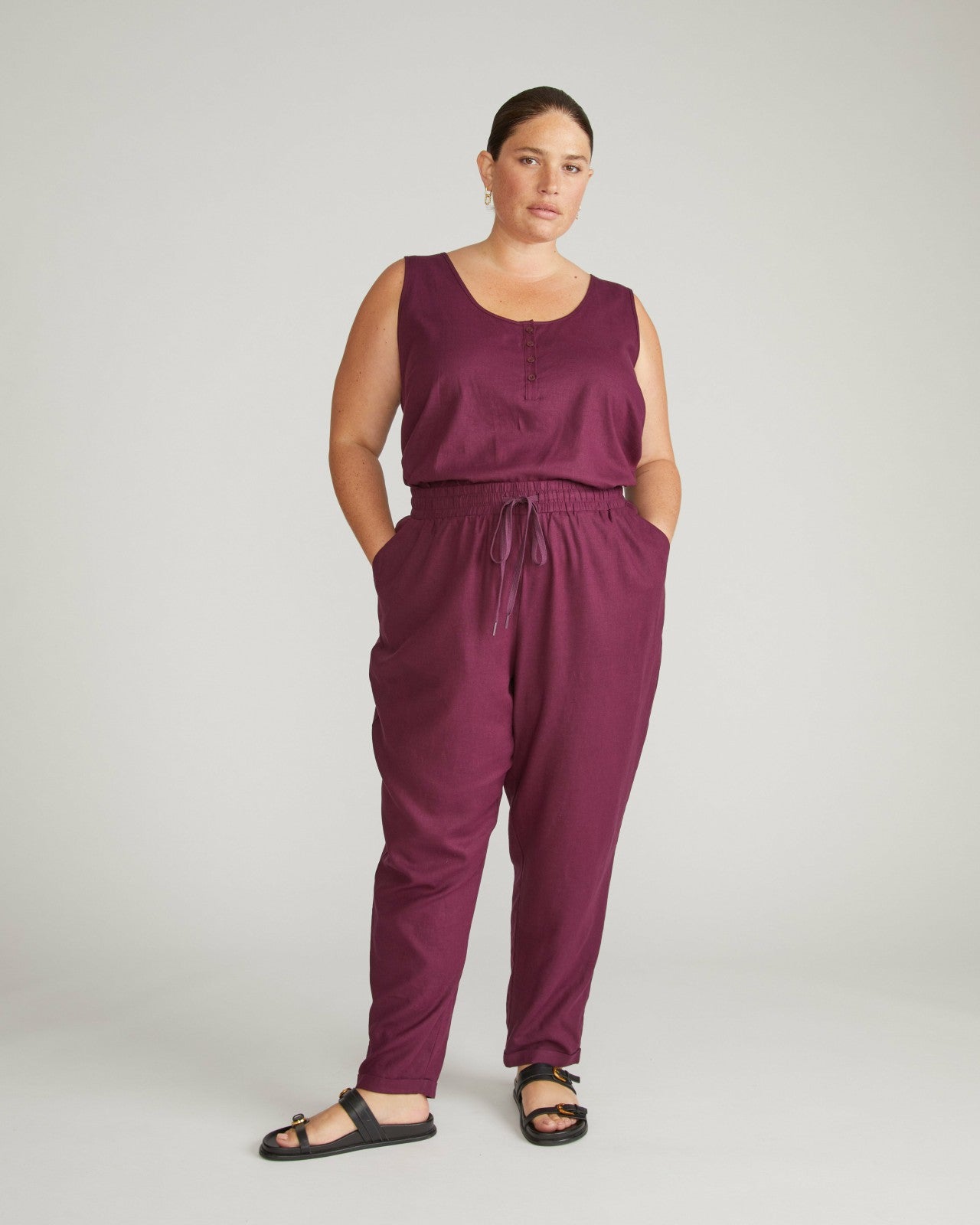Sayville Linen Blend Drawstring Pant - Universal Standard