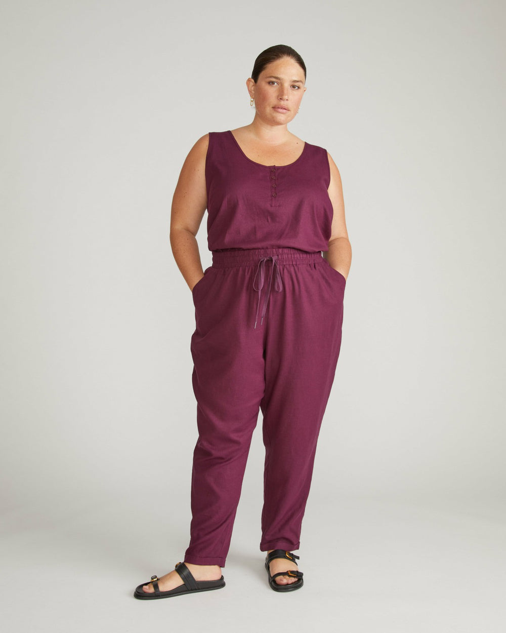 Sayville Linen Blend Drawstring Pant - Universal Standard