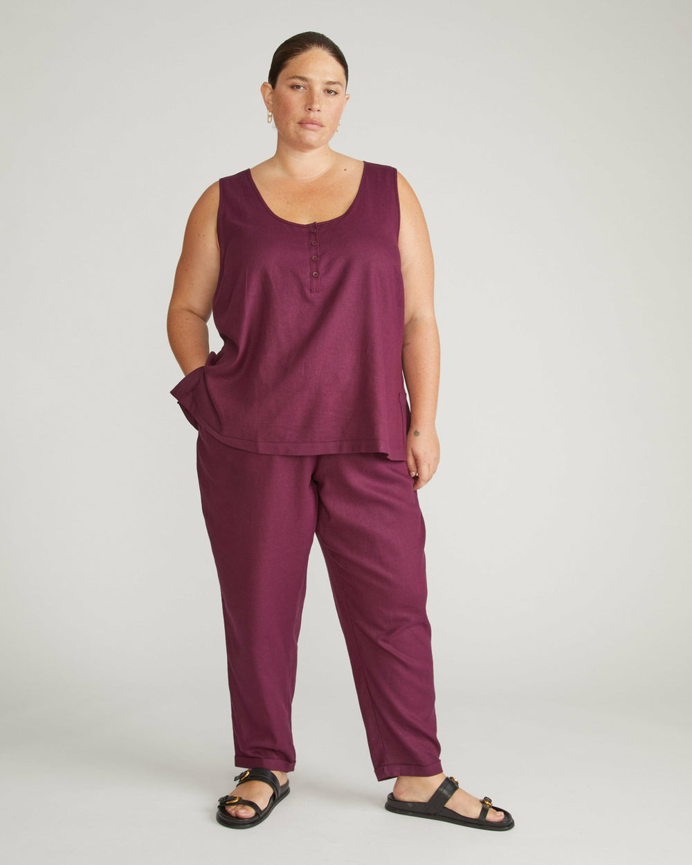 Sayville Linen Blend Drawstring Pant - Universal Standard