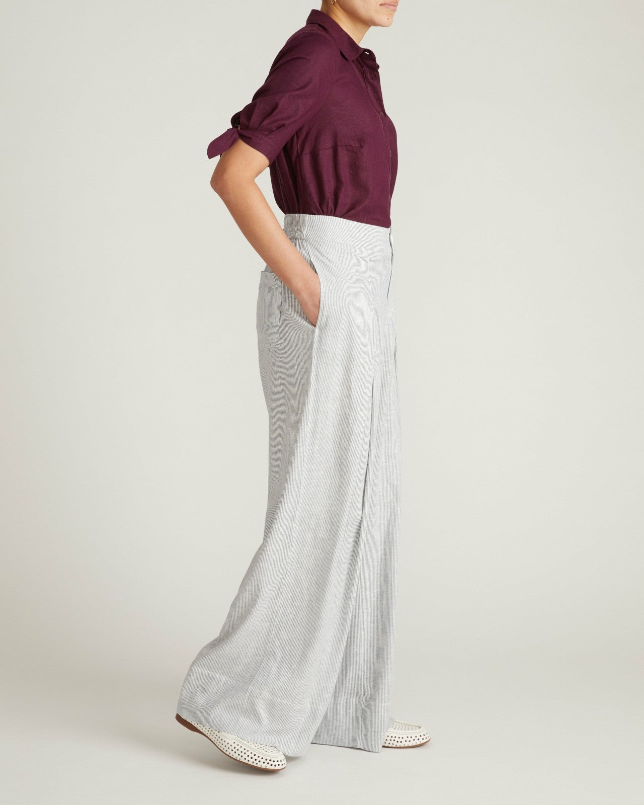 Marley Wide Leg Linen Blend Pants - Universal Standard