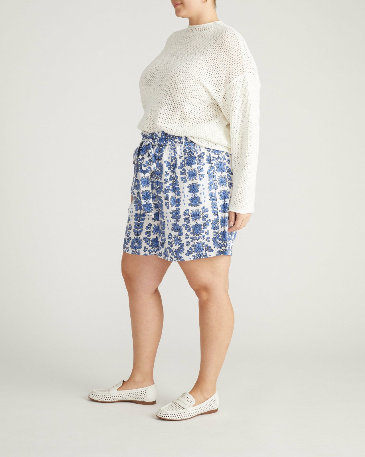 Harbor Stretch Linen Blend Paperbag Shorts - Universal Standard