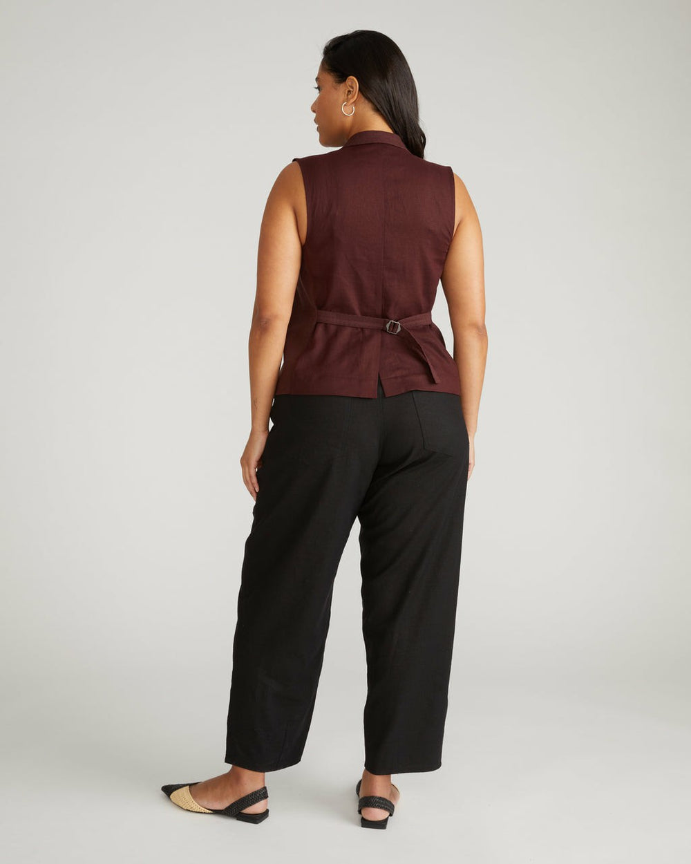 Lou Barrel Leg Linen Blend Pants - Universal Standard