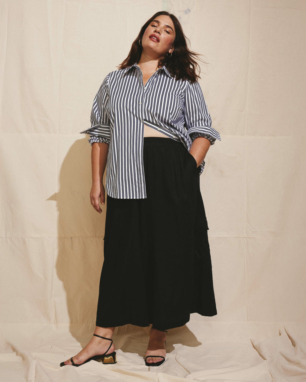 Palazzo Cargo Linen Blend Pant - Universal Standard