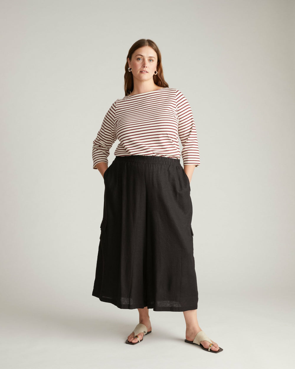 Palazzo Cargo Linen Blend Pant - Universal Standard