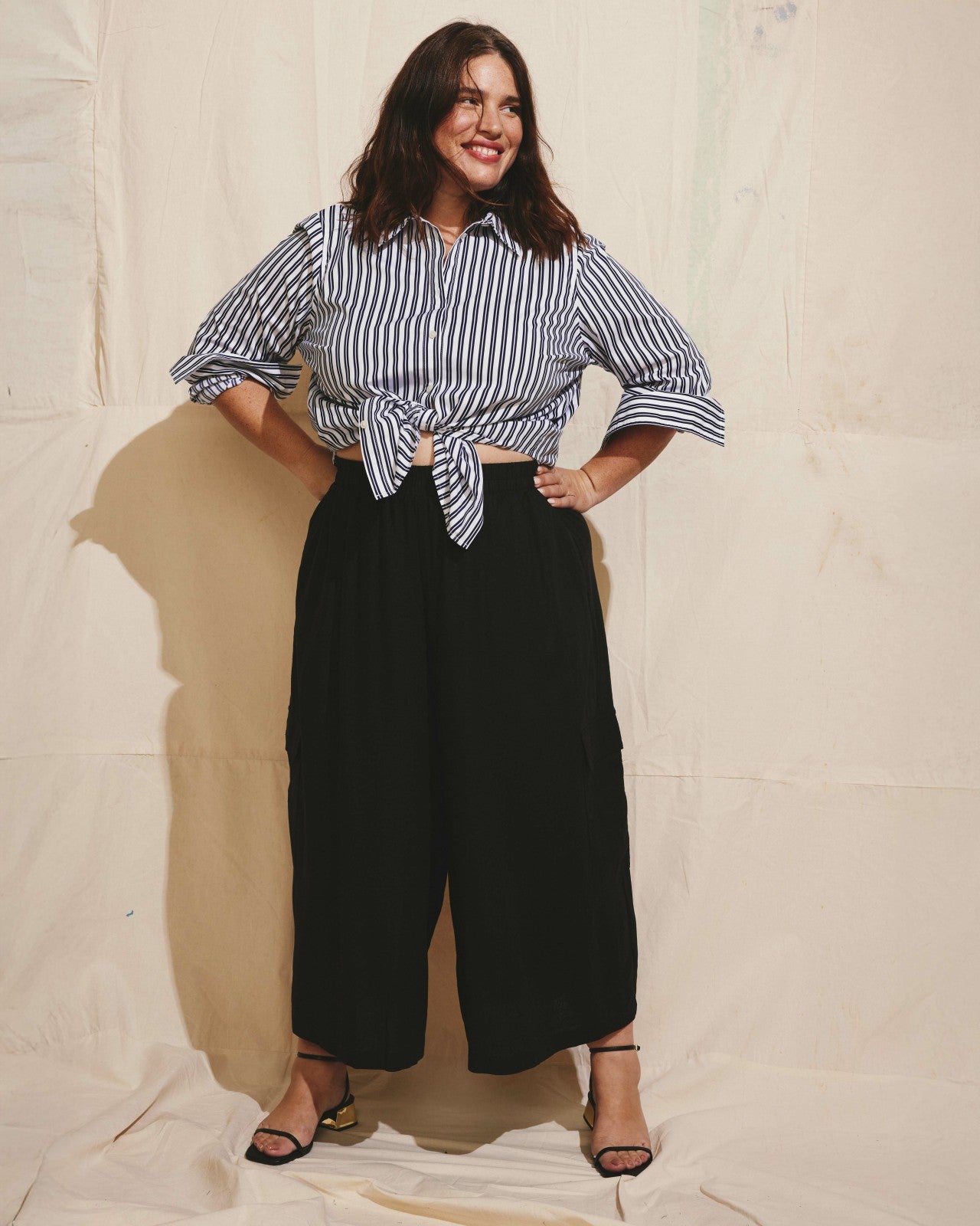 Palazzo Cargo Linen Blend Pant - Universal Standard