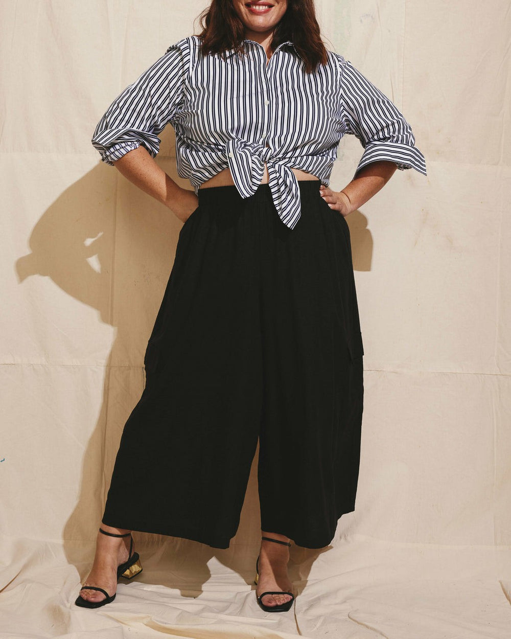 Palazzo Cargo Linen Blend Pant - Universal Standard