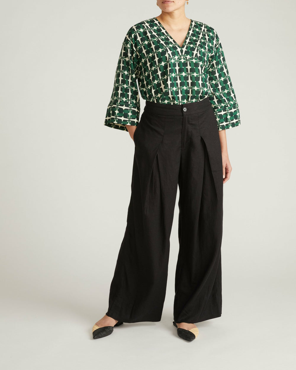 Marley Wide Leg Linen Blend Pants - Universal Standard