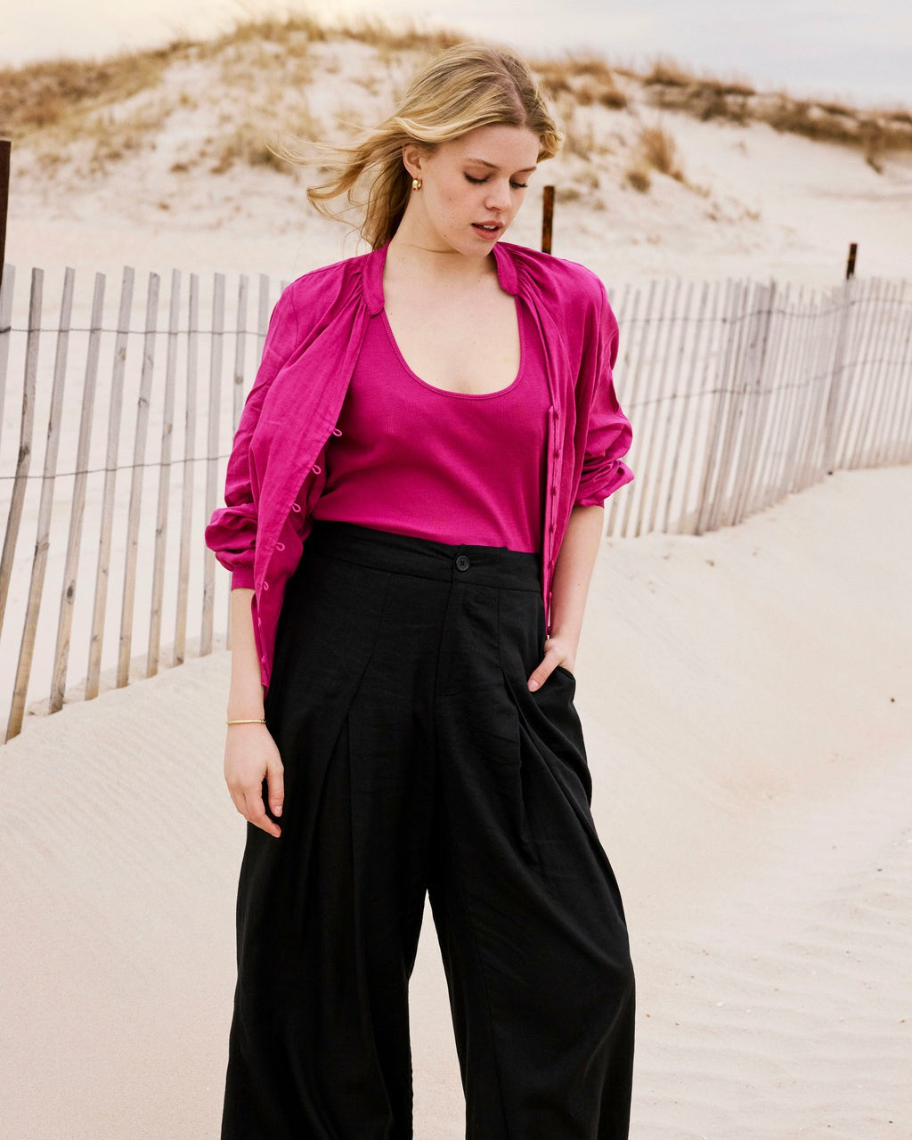 Marley Wide Leg Linen Blend Pants - Universal Standard
