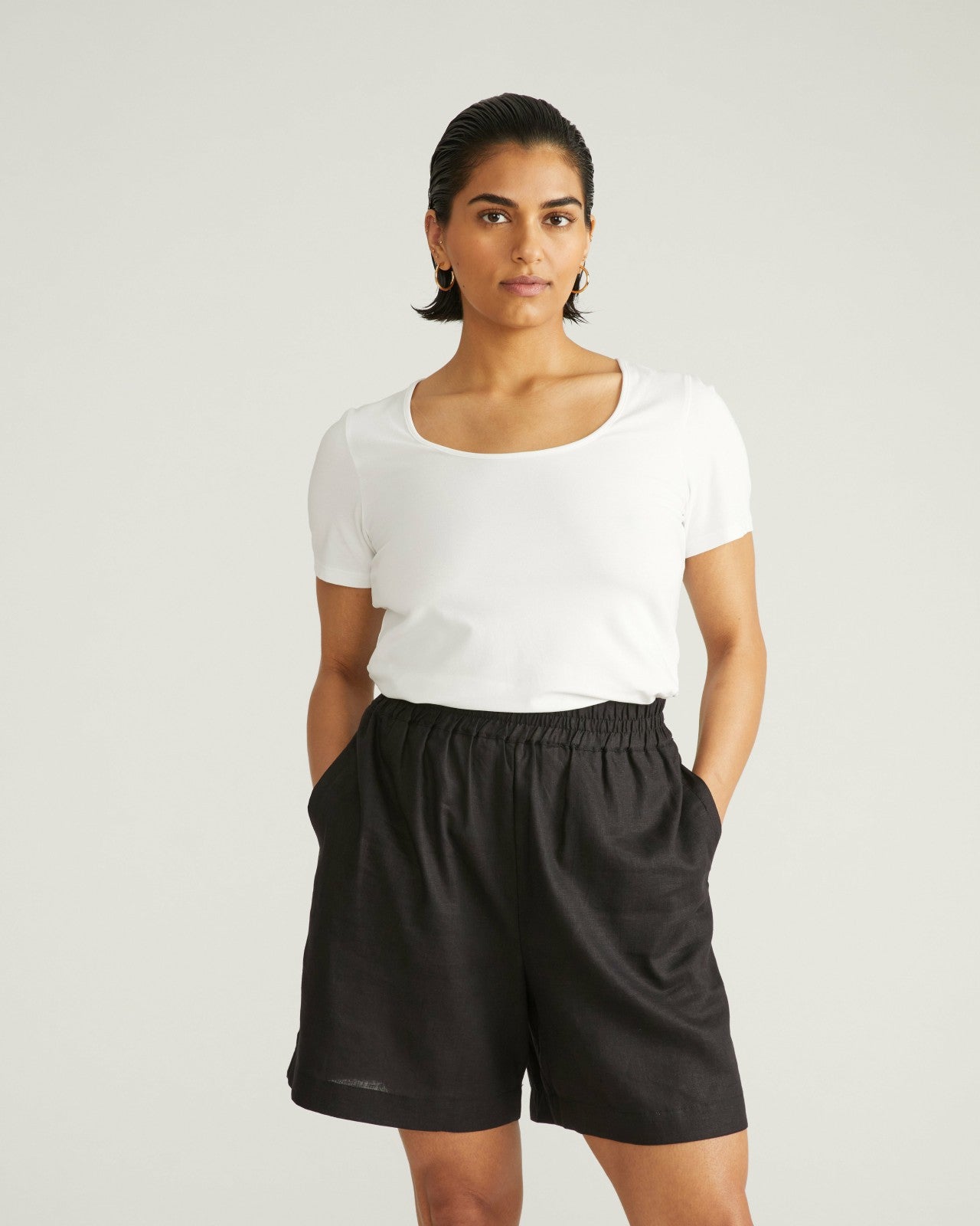 Juniper Linen Blend Easy Pull-On Shorts - Universal Standard