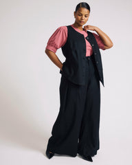 Palais Stretch Linen Blend Wide Leg Pant - Universal Standard