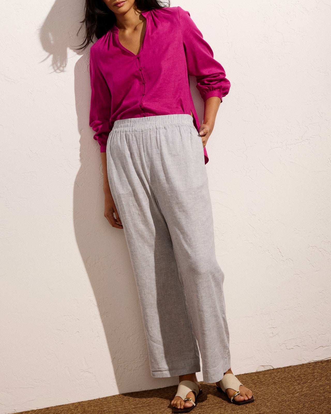 Iris Linen Blend Easy Pull-On Pants - Universal Standard