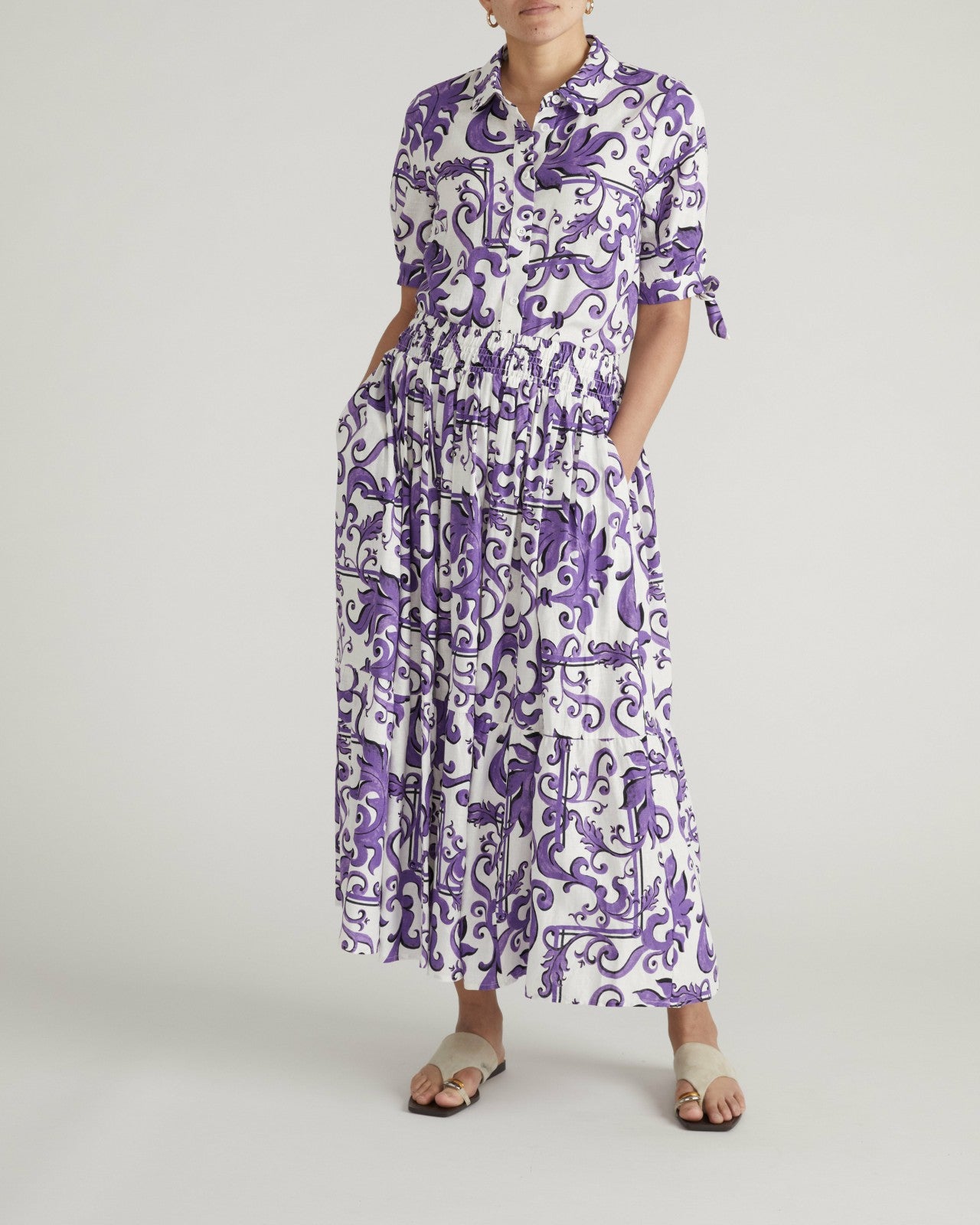 Tosca Linen Blend Maxi Skirt - Universal Standard