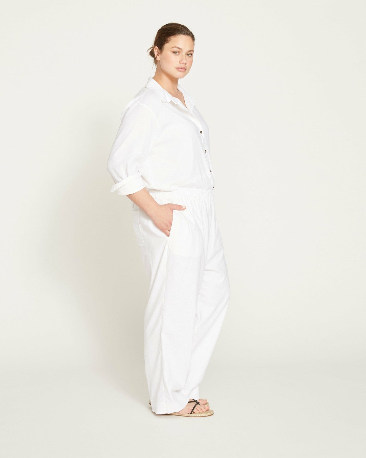 Iris Linen Blend Easy Pull-On Pants - Universal Standard