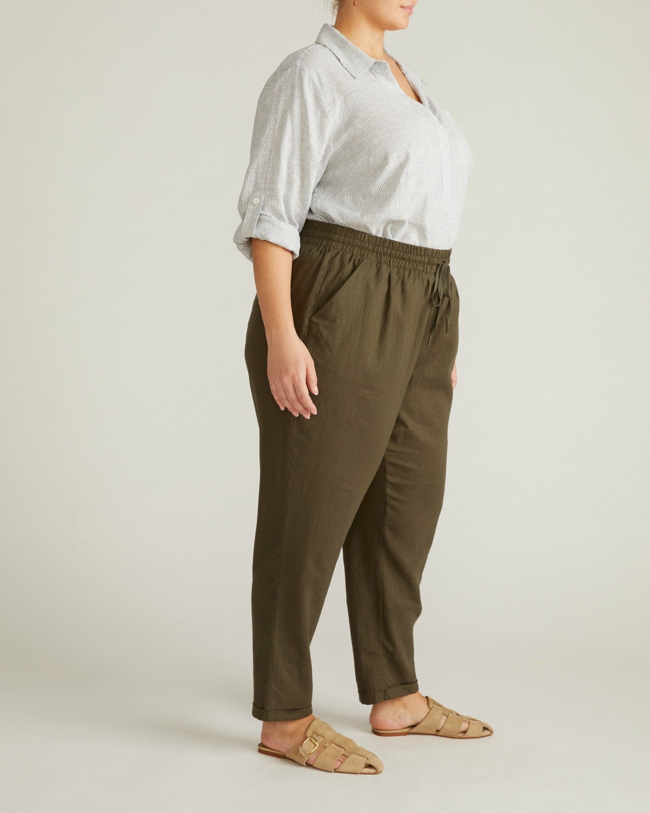 Sayville Linen Blend Drawstring Pant - Universal Standard